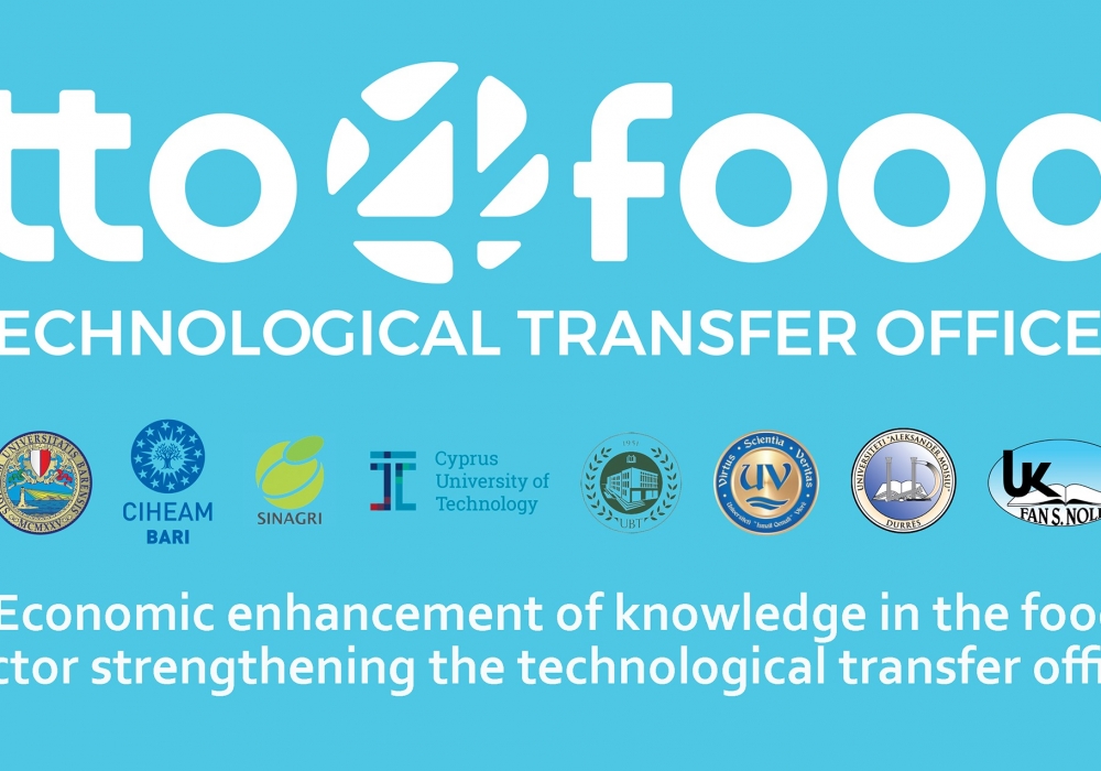 TTO4FOOD – Enhancement of knowledge transfer in the food Sector strengthening technological transfer offices in Albanian Universities